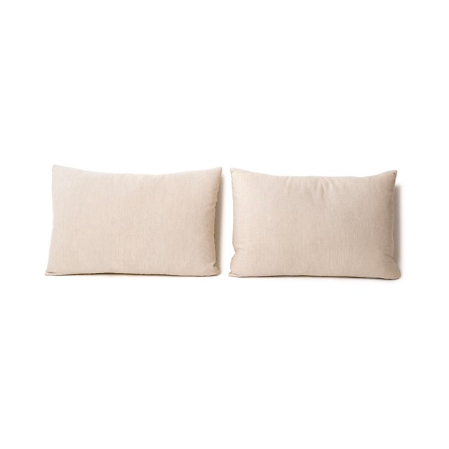 A refined pair of decorative accent pillows labeled “John Kobbshaw w/ Down Insert.” The pair feature a luxury linen cover...