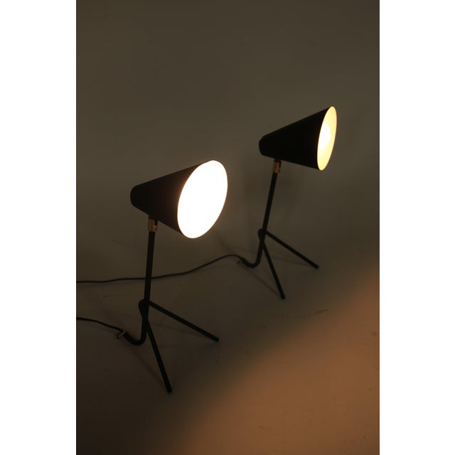 Swedish Tripod Lamps, 1950s, Set of 2 For Sale - Image 4 of 13