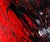 Red and Black Abstract Expressionist Composition in Acrylic on Canvas High contrast composition by California artist...
