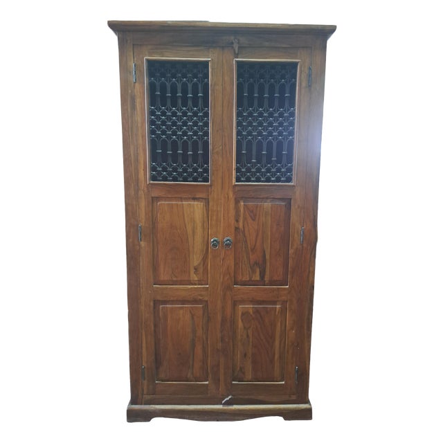 Vintage Teak Cabinets, 1970s, Set of 2 For Sale