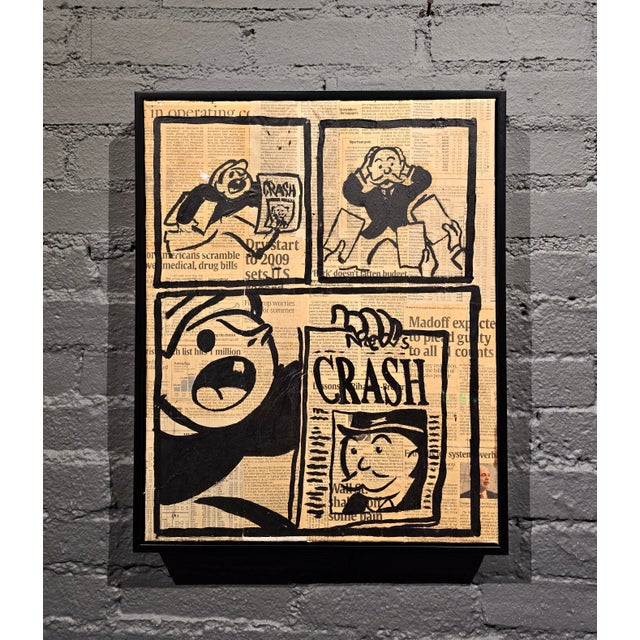 American Alec Monopoly - Crash "The Anatomy of a Market Meltdown" Painting For Sale - Image 3 of 11
