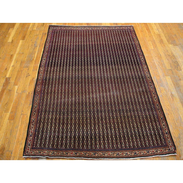 Late 19th Persian Sarouk Farahan Carpet 4'2" x 6'6" - 127 x 198 cm Antique Sarouk - Farahan Persian Ivory 1890s Rug, Circa...