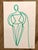 A completely unique and original pair of artworks on paper. Each figure created with a single continuous line. COA...