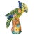 Large Scale Vintage Italian Majolica Ceramic Parrot Sculpture by Intrada For Sale - Image 11 of 15