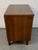 Mid-Century Modern Walnut Cabinet Nightstand With Cane Doors For Sale - Image 10 of 13