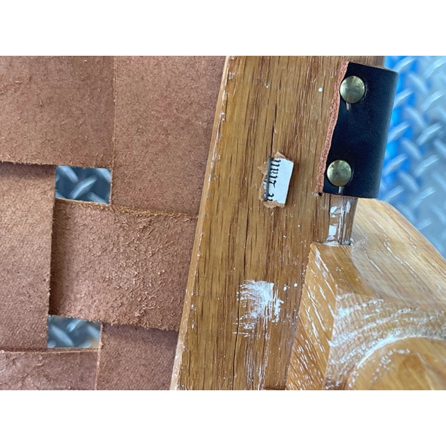 Ranch Oak Arm Chairs, a Pair, Vintage, Western For Sale - Image 11 of 11