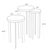Metal Regina Andrew Andres Hair on Hide Mixer Table Set, Brass For Sale - Image 7 of 8