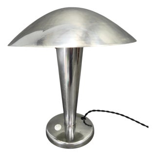 Bauhaus Chrome Table Lamp with Adjustable Shade, 1930s For Sale