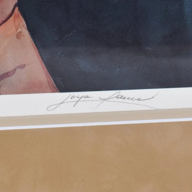 Western Cowboy Rancher Portrait With Barbed Wire Pencil Signed Lithograph For Sale - Image 6 of 11