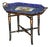 Stamped Cobalt Blue Porcelain and Gilt Metal Tray Table, 2000 For Sale