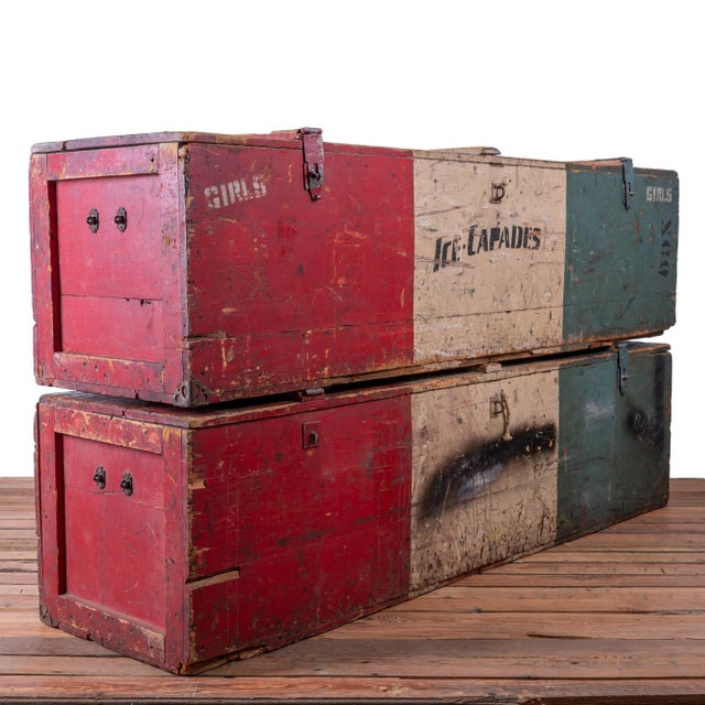 1940s Original Ice Capades Travel Trunks, C.1940s For Sale - Image 5 of 13