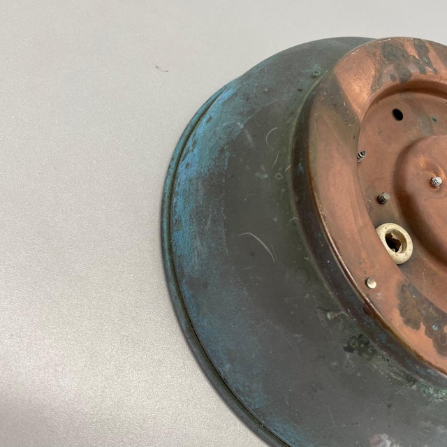 Brutalist Boom Copper and Glass Wall Light from Bega Lights from Limburg, Germany, 1980s For Sale - Image 17 of 18