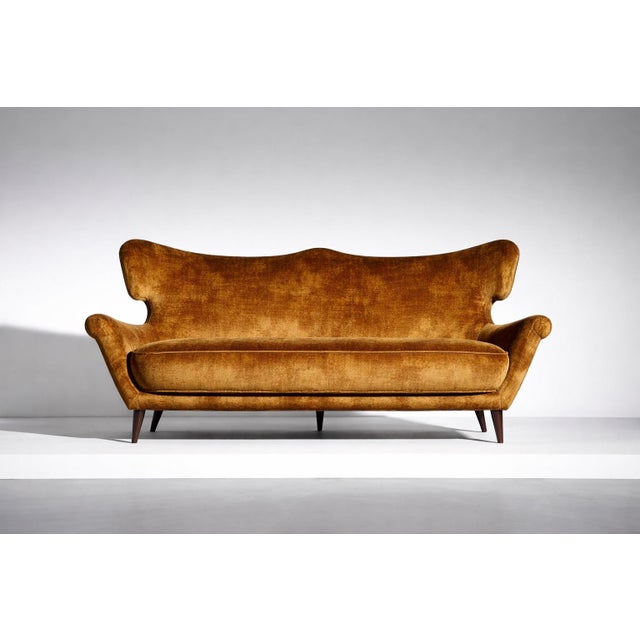 Sculptural Mid Century Italian Sofa Attributed to Maurizio Tempestini For Sale - Image 9 of 9