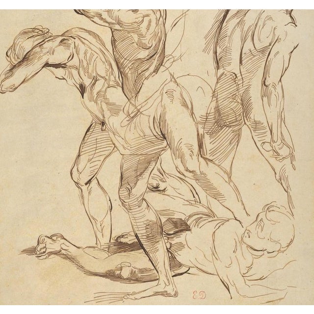 Eugène Delacroix, Combat of Naked Men, Serigraph For Sale - Image 3 of 4