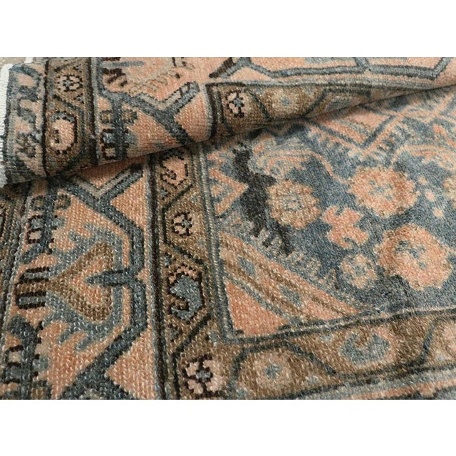 Galerie Shabab Collection Mid-20th Century Persian Malayer Throw Rug For Sale - Image 9 of 9
