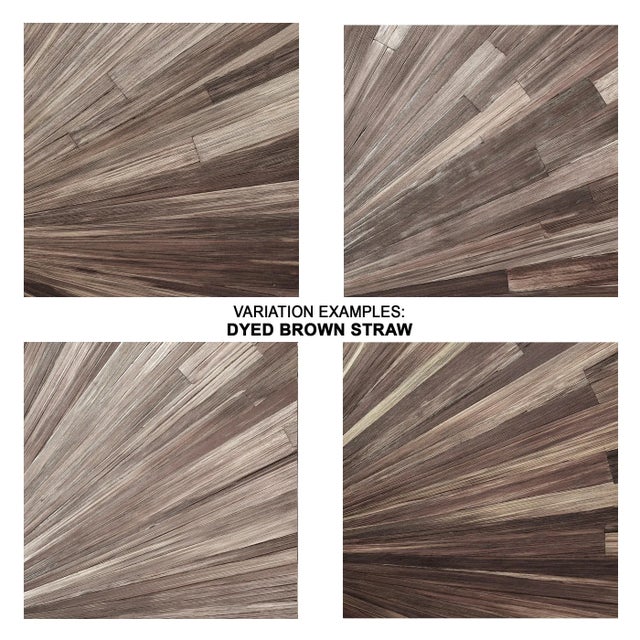 Wood Jamie Young Palm Marquetry Box in Brown For Sale - Image 7 of 7