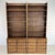 Dimensions: H 97.7” x W 37.5” x D 13.5” Pair of Vintage Dutch Brutalist shelving units, each one with 6 shelves and a...