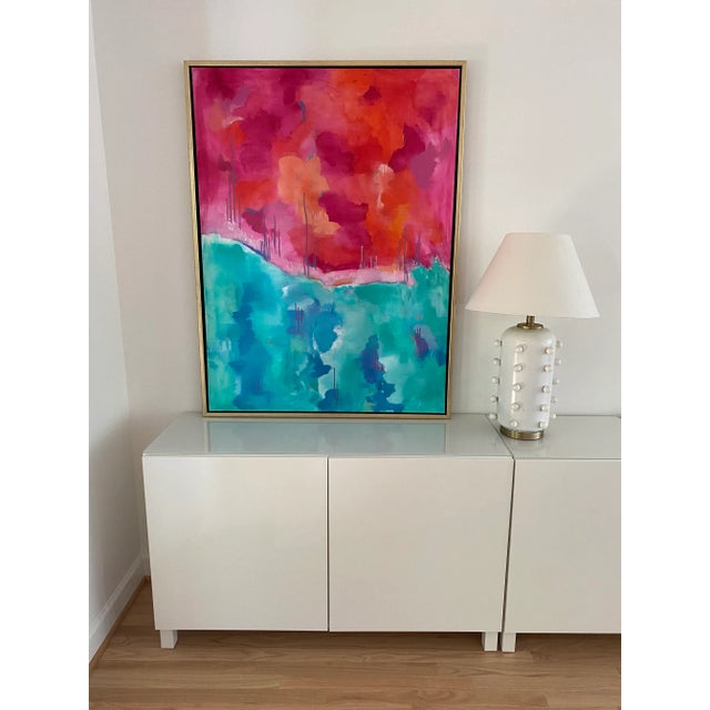 2020s “Sand in the Hourglass” Contemporary Abstract Painting by Jennifer Hopkins-Wilcox, Framed For Sale - Image 5 of 12