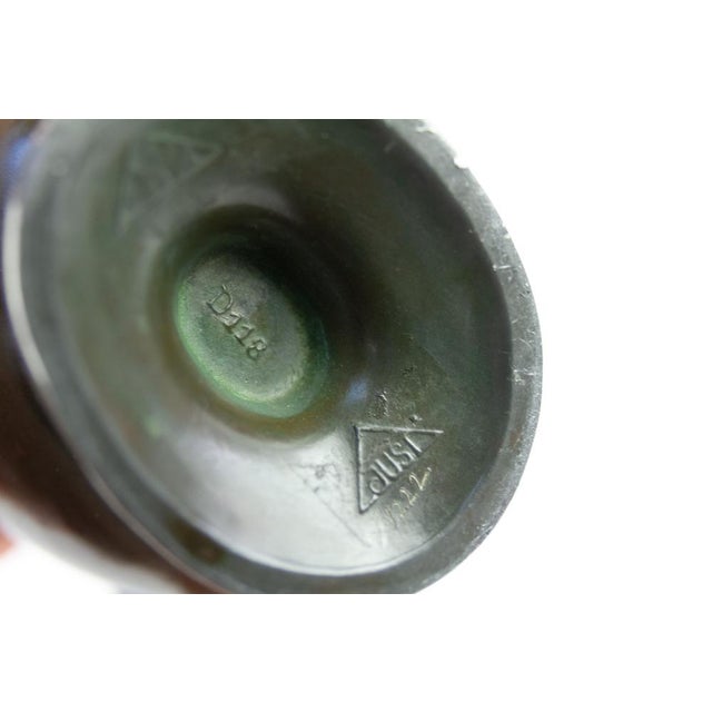 Green Danish Art Deco Vase by Just Andersen, 1930s For Sale - Image 8 of 15