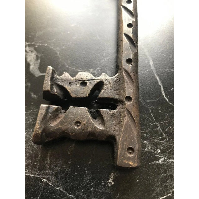 Vintage old key made by brass with Julius Caesar design. Great for displaying your unique wall decoration. A fine...