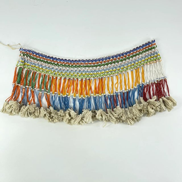 White Early 20th Century Zulu Beaded Skirt Shangaan Style South Africa MATTER COLLECTION For Sale - Image 8 of 13
