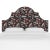 Spritely Home Halsted Headboard in Coral Navy Leopard, California King For Sale - Image 4 of 6