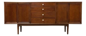 1960s Refinished Kipp Stewart Walnut Credenza for Drexel