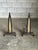 1950s 1950s Iron and Brass Andirons Attributed to Donald Deskey- A Pair For Sale - Image 5 of 12