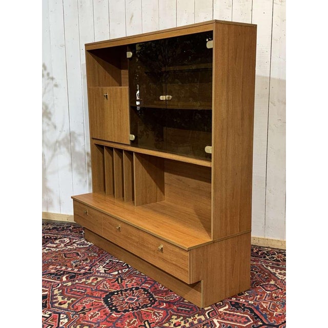 Teak Veneer Bar Buffet, 1980s For Sale - Image 9 of 14
