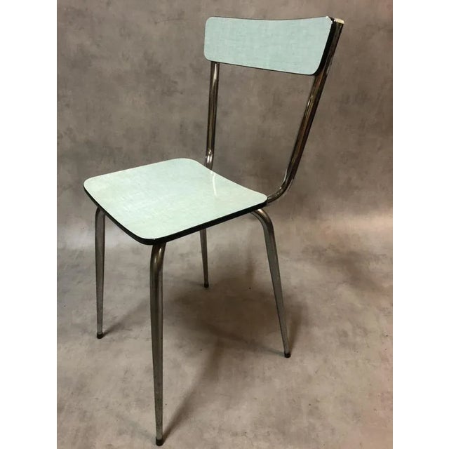 Pale Green Formica Side Chairs, 1950s, Set of 4 For Sale - Image 14 of 14