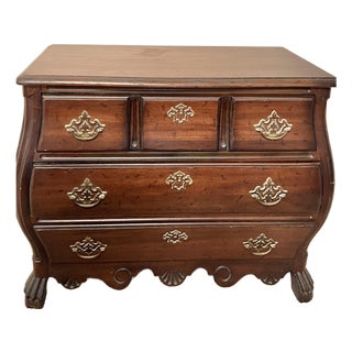 Drexel Chippendale Mahogany Bombé Bachelor's Chest For Sale