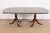 Wood Baker Furniture Style Georgian Mahogany Double Pedestal Extension Dining Table, Newly Refinished For Sale - Image 7 of 12