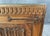 Antique Carved Oak Buffet With Metal Hardware For Sale - Image 12 of 18