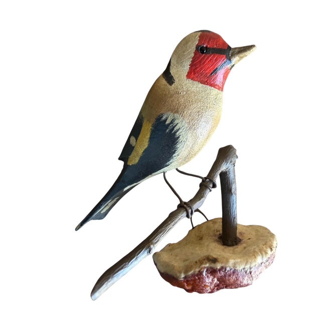 Folk Art Austrian Folk Art Carved Wood Bird #73, 1930s For Sale - Image 3 of 5