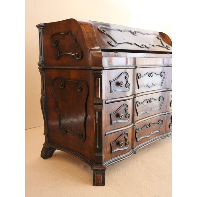 Walnut Lombard Dresser, 1970s For Sale - Image 10 of 17