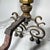 Metal Antique Federal Style Brass and Iron Fireplace Set—Five Pieces For Sale - Image 7 of 14