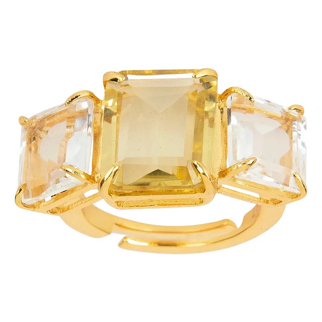 Annette Ring, Yellow, Size 6 For Sale