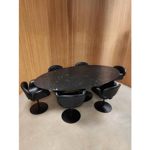 Vintage Oval Tulip Marble Dining Table by Eero Saarinen for Knoll, 1990s For Sale - Image 3 of 10