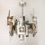 Gaetano Sciolari Mid-Century Modernist Eight Arm Chrome & Brass Chandelier by Gaetano Sciolari For Sale - Image 4 of 11
