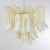 Italian Petal Suspension Lamp in Murano Glass Amber and White Color, 1990s For Sale - Image 10 of 12
