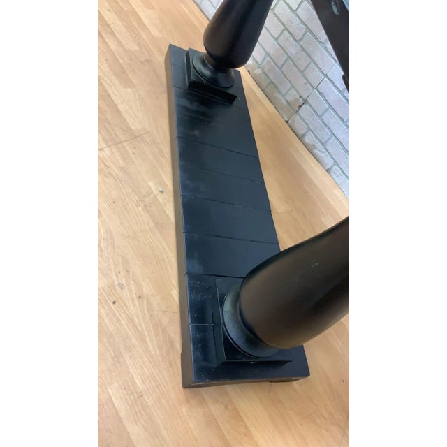 Modern Salvaged Ebony Console Table by Restoration Hardware For Sale - Image 3 of 10