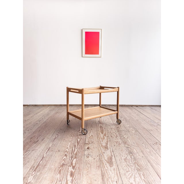 Mid-Century Modern Teak Serving Trolley by Andreas Tuck, Denmark, 1960s For Sale - Image 16 of 16