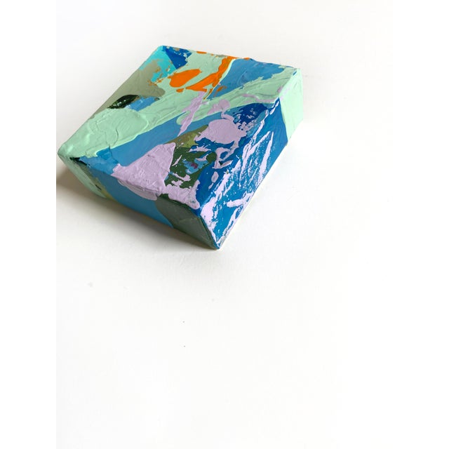 Abstract "Tropical Feeling" 2024 Framed Mini Painting by Jessalin Beutler For Sale - Image 3 of 3