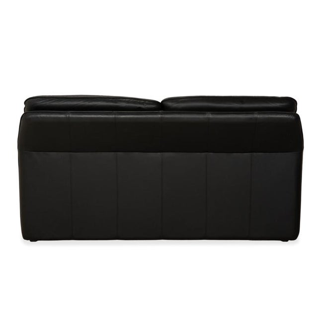 Atlanta 2-Seater Sofa in Black Leather from Lauser For Sale - Image 11 of 13