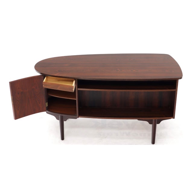 Midcentury Rosewood Desk Plus Bookcases by Kai Kristiansen, 1950s, Made in Denmark For Sale - Image 13 of 15
