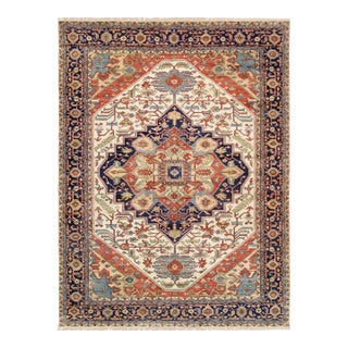 Serapi Wool Ivory Area Rug- 6' 0'' X 6' 0'' For Sale