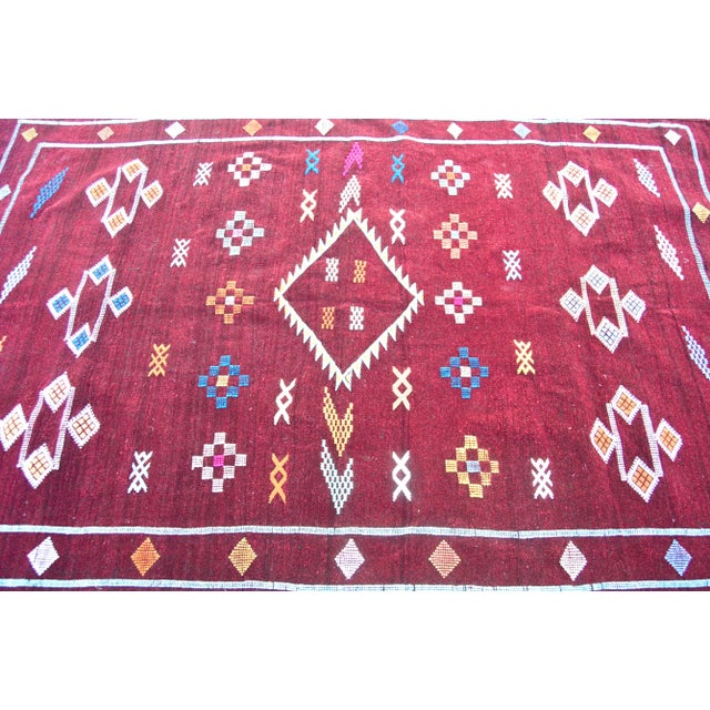 Moroccan Late 20th Century Vintage Moroccan Rug - 3'8" X 6' For Sale - Image 3 of 5