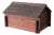 Antique Folk Art Log Cabin Sewing Box For Sale