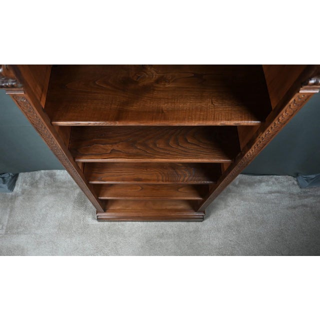 Small Early 20th Century Walnut Bookcase For Sale - Image 10 of 18