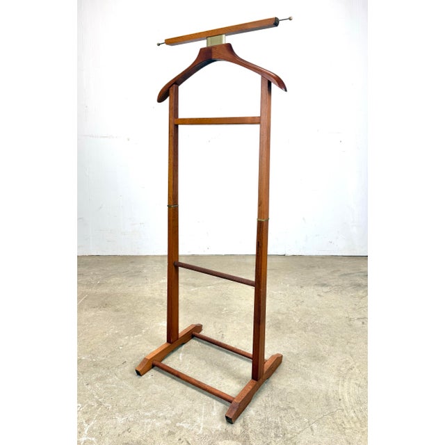 Brown Mid Century Modern Fratelli Reguitti Men’s Valet, Italy For Sale - Image 8 of 10